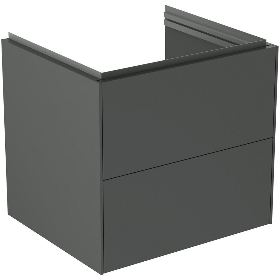 wastafelmeubel 600x505x555mm m 2 laden matt anthracite T4573