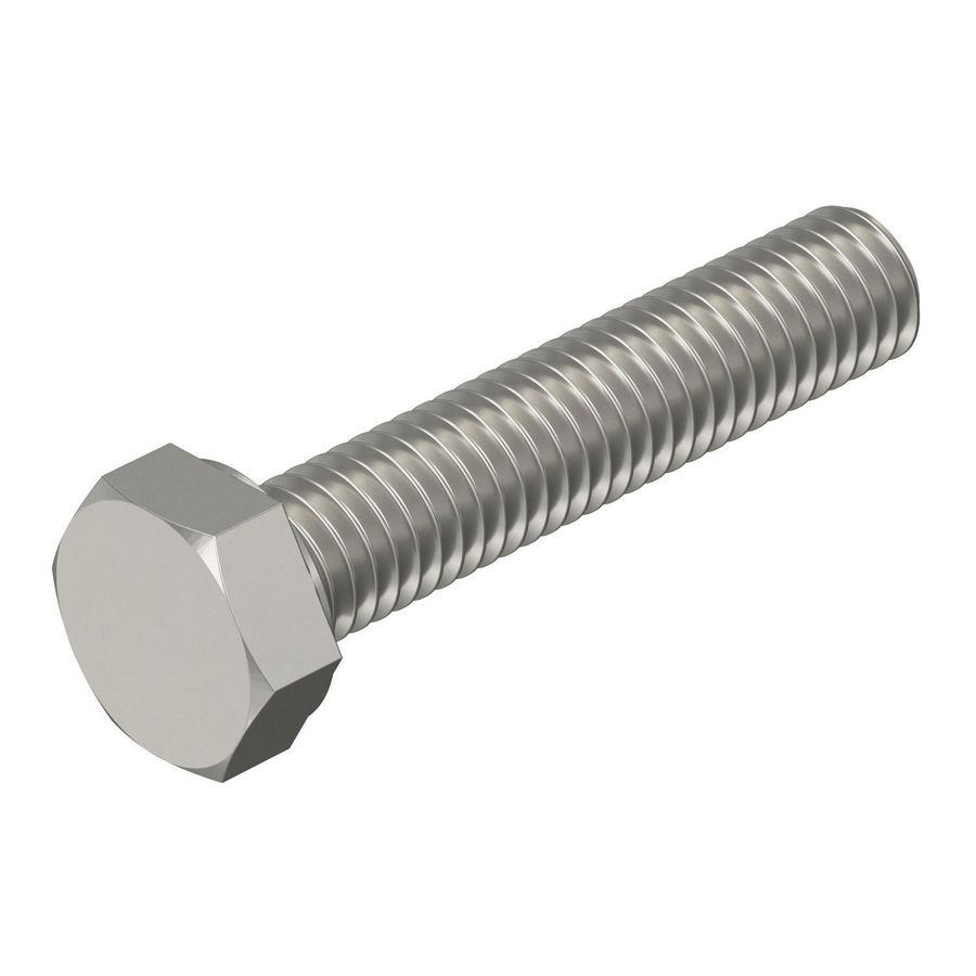 Zeskantbout M10x50mm rvs blank delt VVE=50