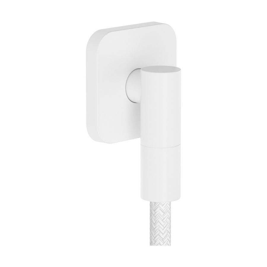 Muuraansluitbocht FixFit Fine Q mat wit