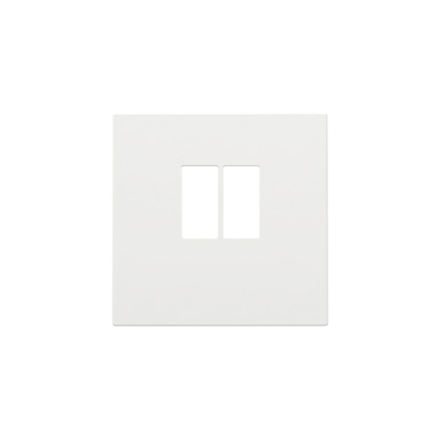 Afwerkingsset enkelvoudige luidsprekeraansl. white coated