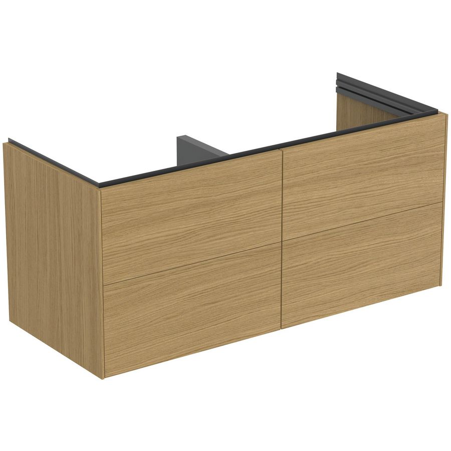 Wastafelmeubel 1200x505x550mm m. 4 Laden SC Light Oak Conca