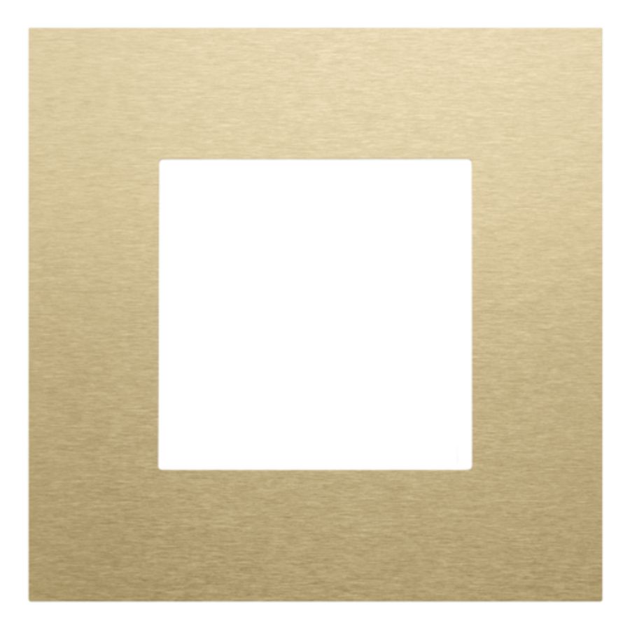 Enkelvoudige afdekplaat Pure alu gold brushed