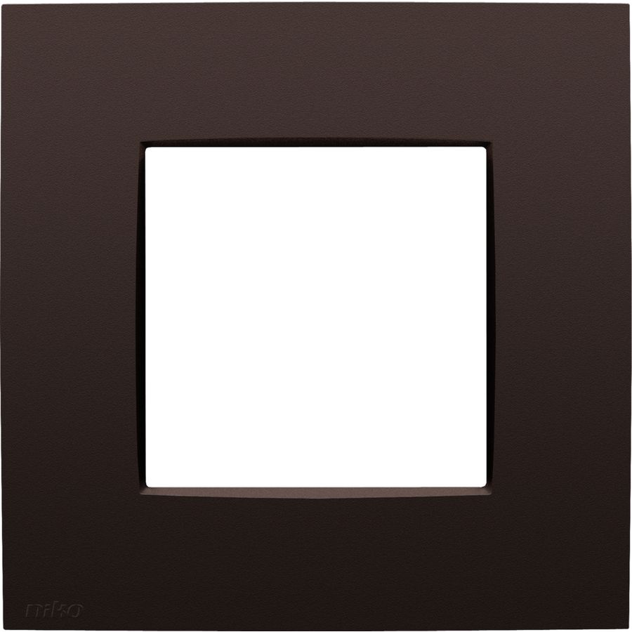 Enkelvoudige afdekplaat Niko Intense dark brown coated