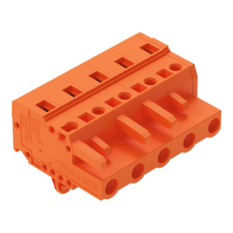 1-draads FE steker 2,5mm² oranje 231-705/008-000 VVE=50