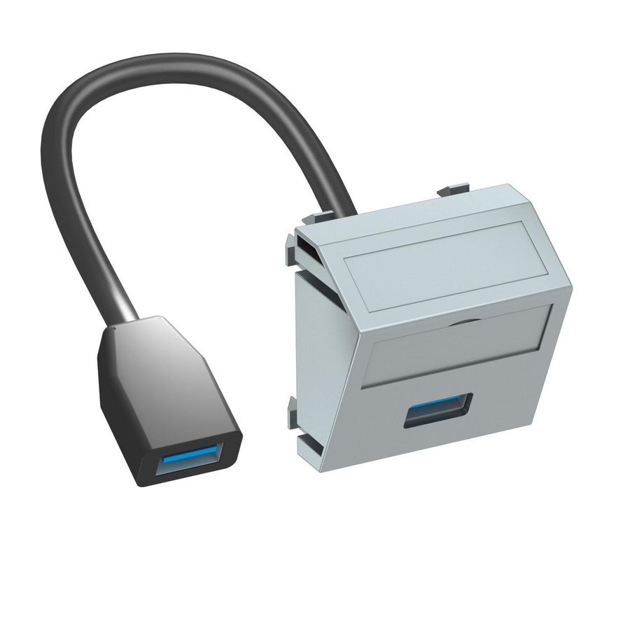 Draagplaat USB 3.0 A-A connector-connector 45x45mm 6104940