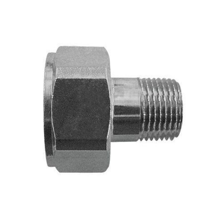 Staartstukkoppeling verlopend moer en staartstuk 1/2"x3/8