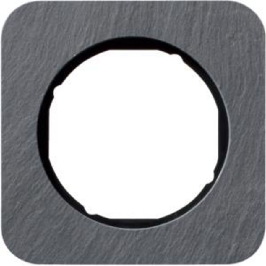 Afdekraam 1-v berker R.1 leisteen/zwart