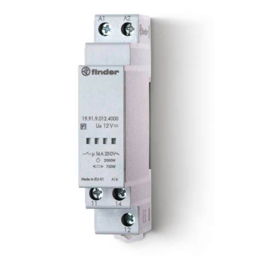 Vermogensmodule 1W 16A 12V DC voor 11.91 19.91.9.012.4000