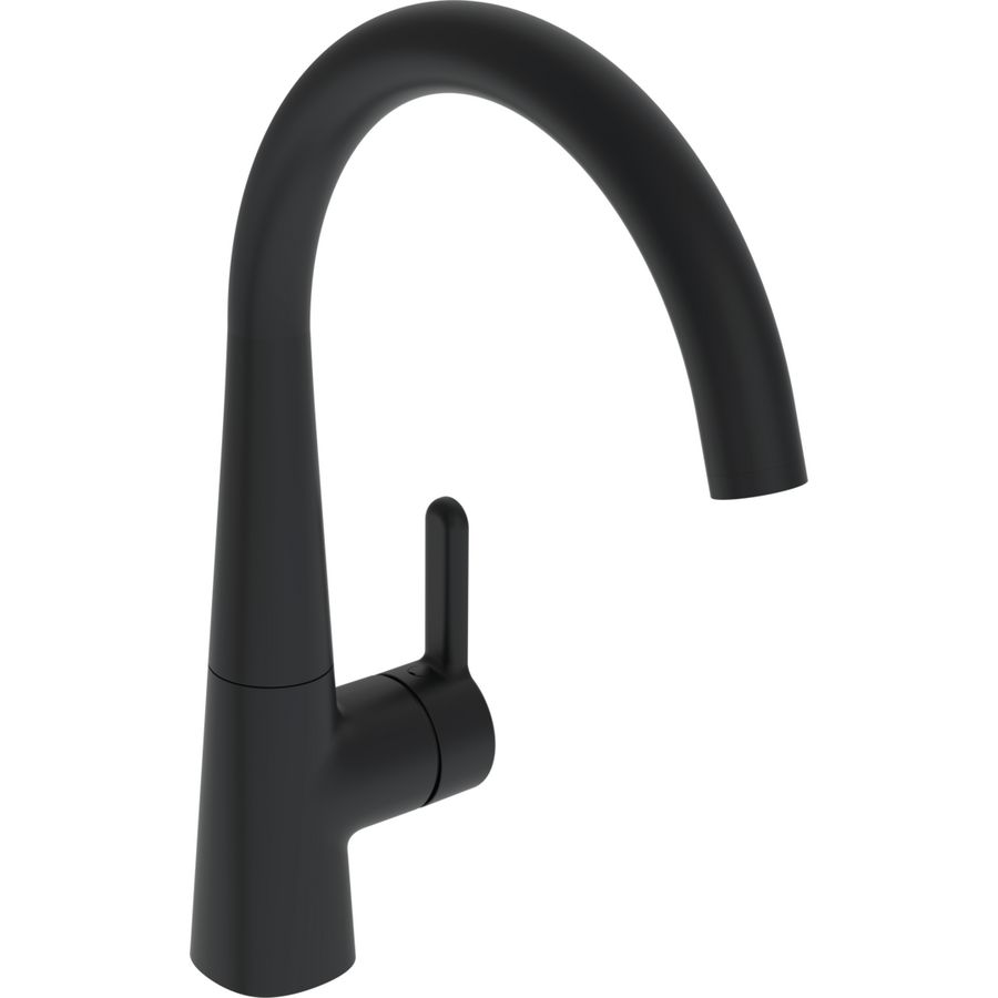 Keukenkraan Eengreeps zijbediend brass Mat zwa 5101228333