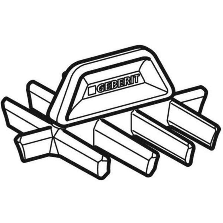 Kam-inzetstuk tbv douchebakafvoer D90mm