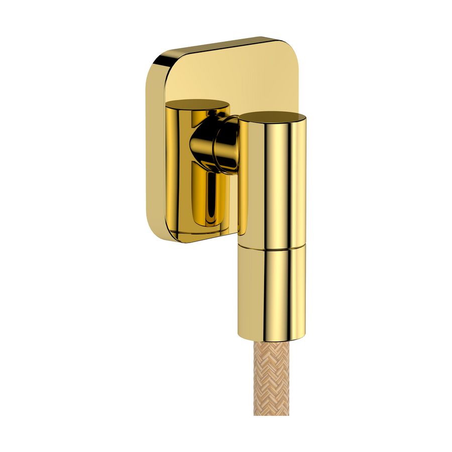 Muuraansluitbocht FixFit Fine Q Polished Gold-Optic