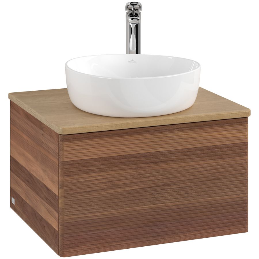 Wastafelonderkast Antao 600x360x500mm Warm Walnut K29151HM