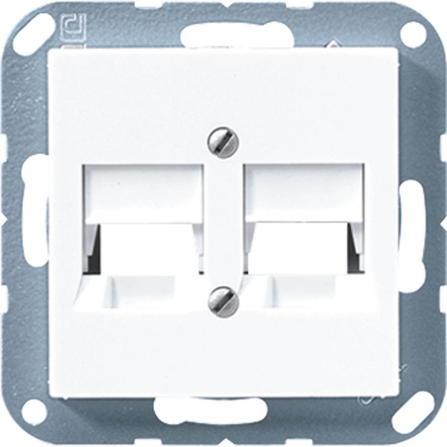 Afdekking AS500 a.wit voor mod.jack2-voudig VVE=10