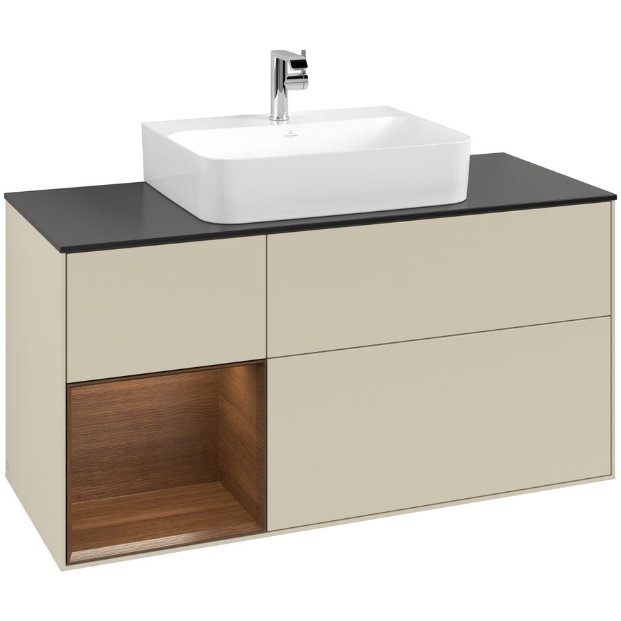 Wastafelonderkast Finion 1200x603x501mm S.Grey Matt Lacquer G162GNHJ