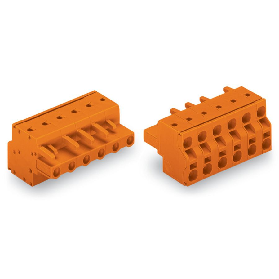 2-draads FE steker 2,5 mm² oranje 231-2703/026-000 VVE=100
