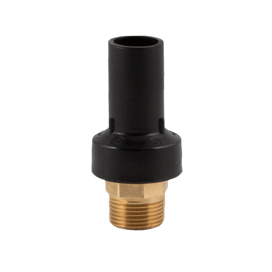 Synpro PE100 Koppeling 20mm x 1/2" BUI messing PN16 SDR11 S5
