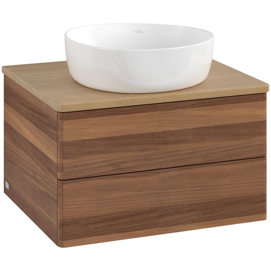 Wastafelonderkast Antao 600x360x500mm Warm Walnut L18011HM