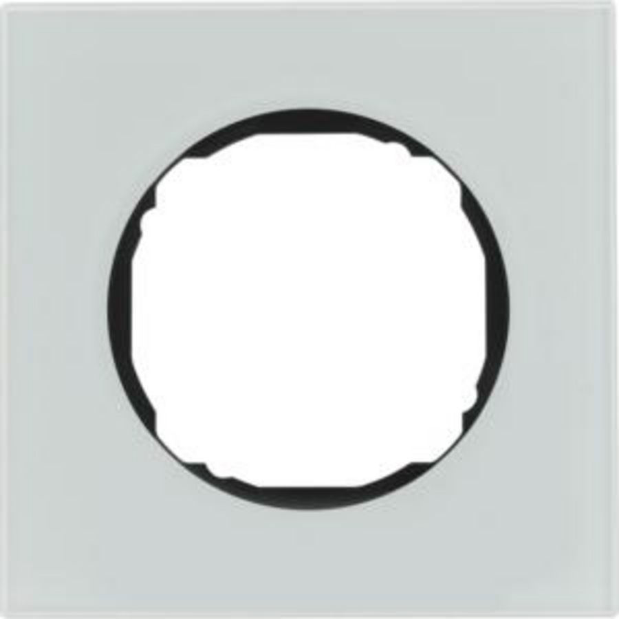 Afdekraam 1-v vlak berker R.8 glas polarwit