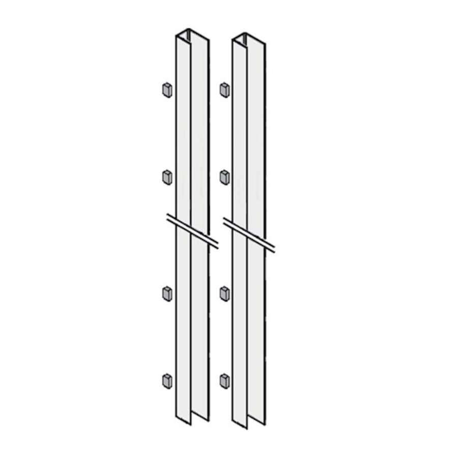 Set a 2st. Console-afdekking VTX33 ALTO hoog 1600mm