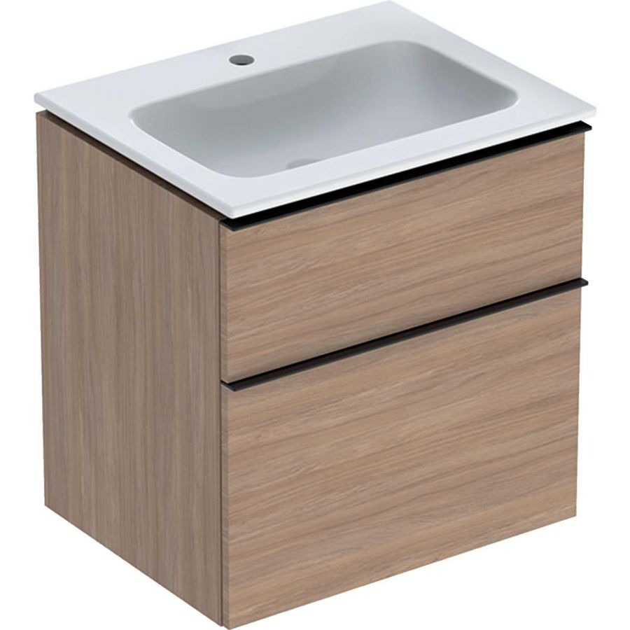 iCon set slim rim wt 60 met onderkast 2 laden eiken