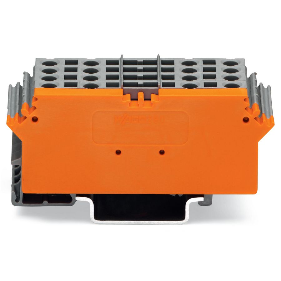 Basisklemmenblok 8-polig met 4-draads klemmen grijs 280-764