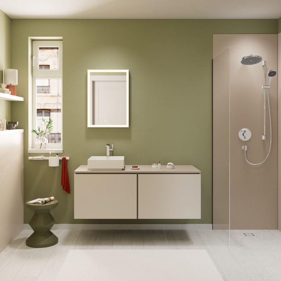 Badmeubel Xilesa E 1375/550 2 lade waskom/opzetwastafel SMB