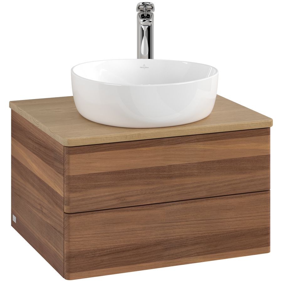 Wastafelonderkast Antao 600x360x500mm Warm Walnut L18051HM