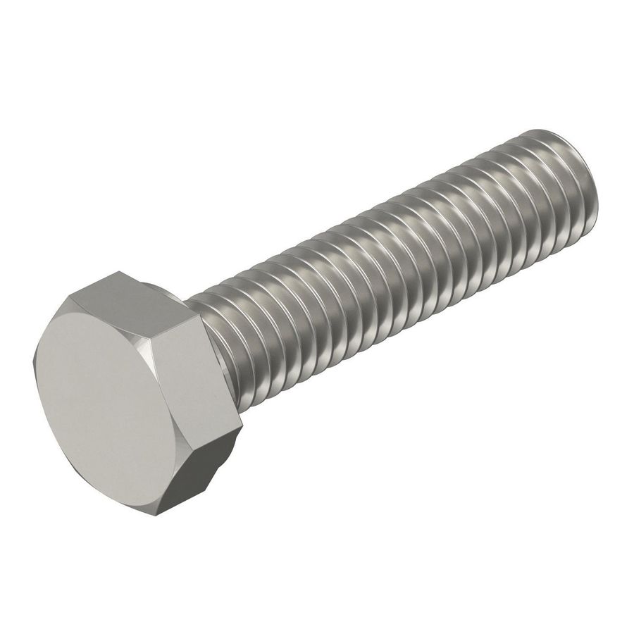 Zeskantbout M12x50mm rvs blank delt VVE=50