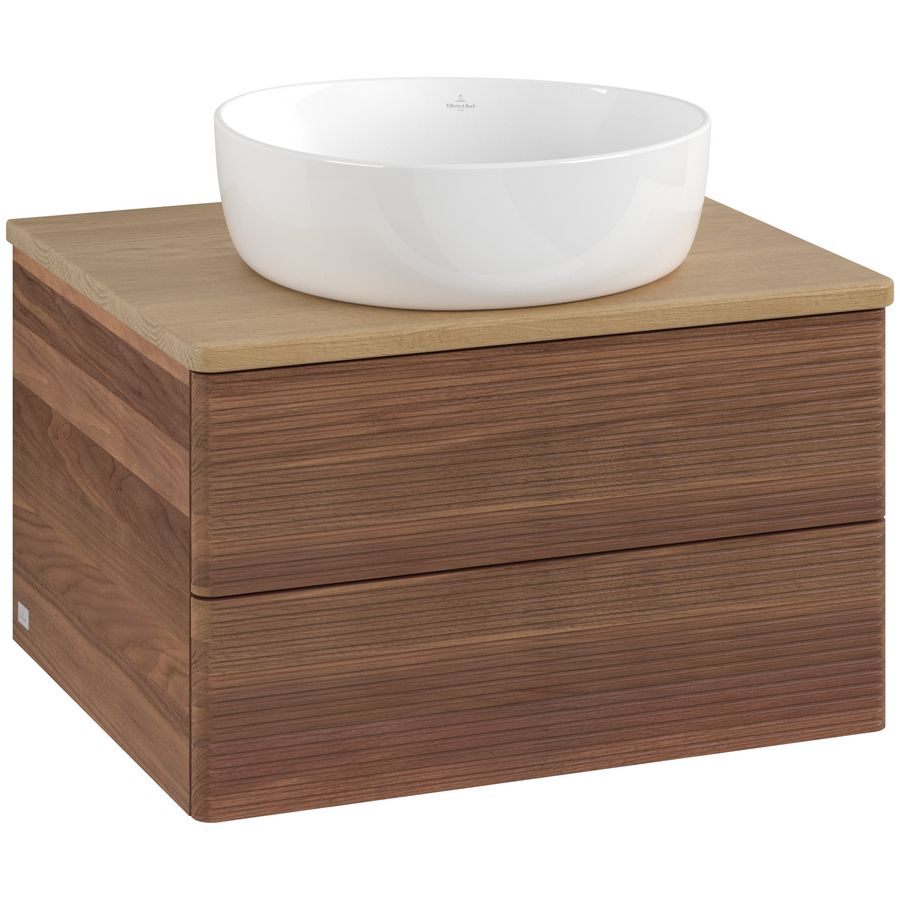 Wastafelonderkast Antao 600x360x500mm Warm Walnut L18111HM
