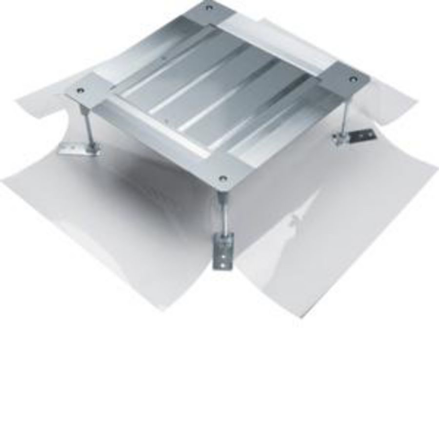 Universele vloerdoos z. bodempl. grootte 2 428x428x165-215mm