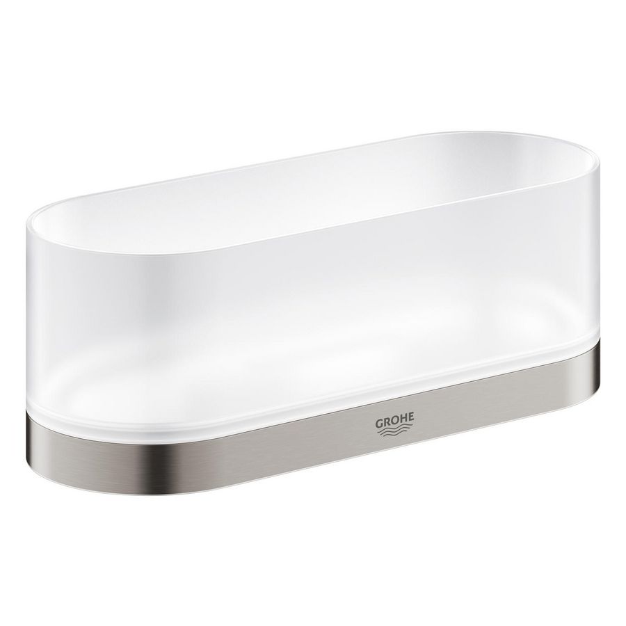 Selection handdoekring v zeepschaal en douchetray 41035DC0 supersteel (rvs look)