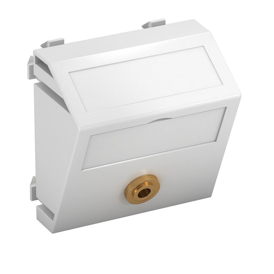 Draagplaat Audio 1x connector soldeeraansl. 45x45mm 6104958