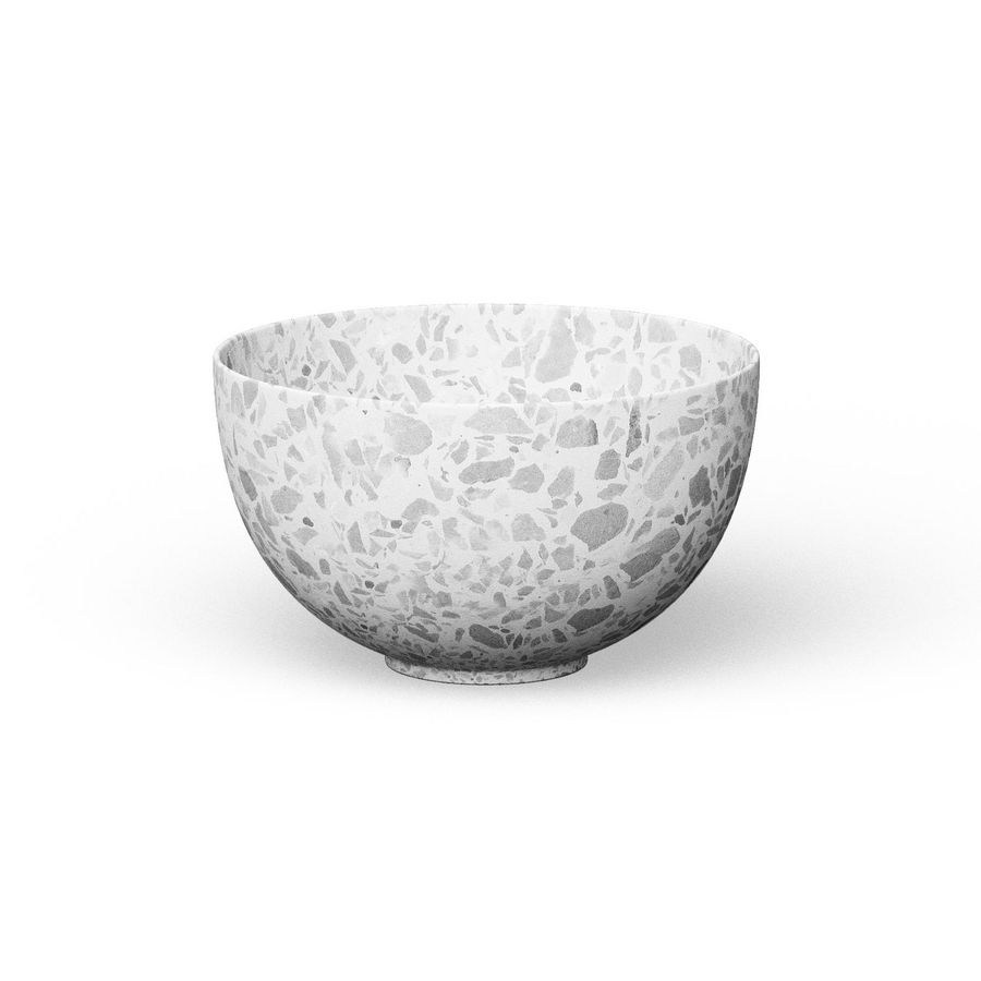 Opzetwaskom CERAMIC TERRAZZO SMALL Ø230mm Terrazzo Grey