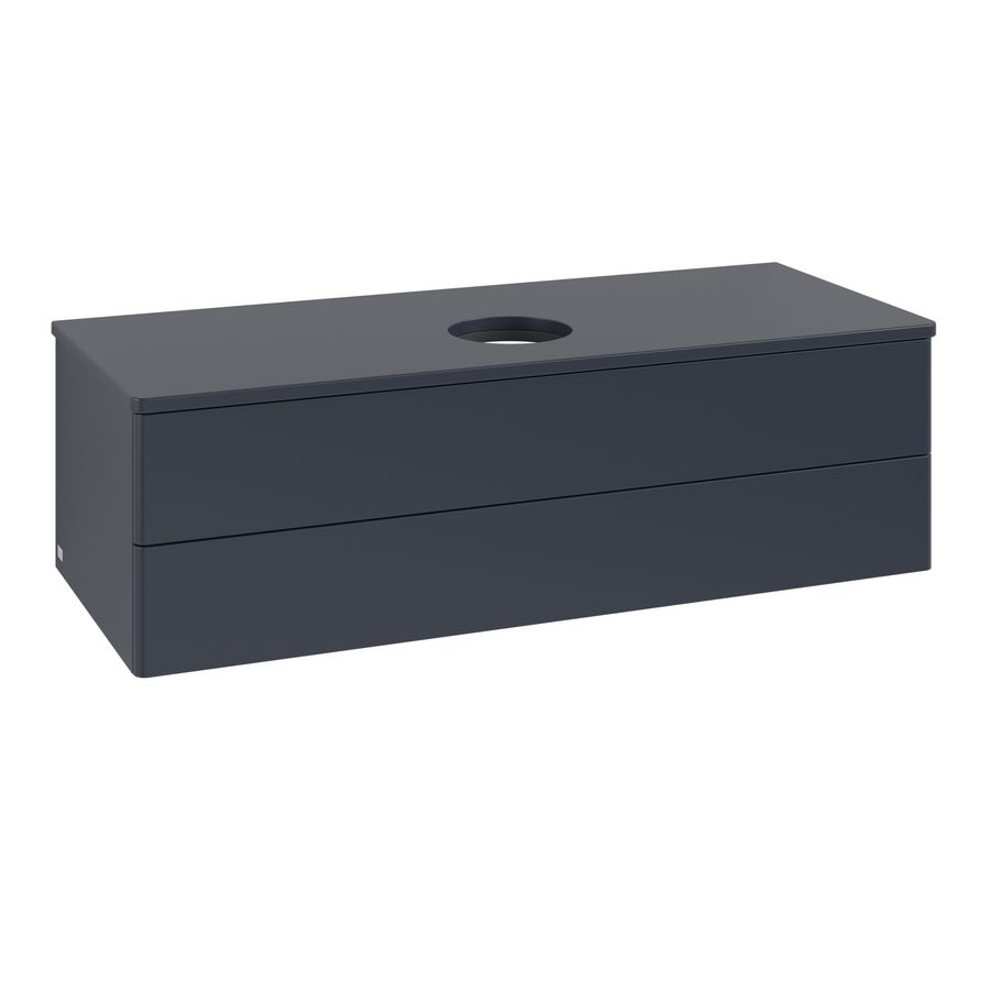 Wastafelonderkast Antao 1200x360x500mm Mid.Blue Matt Lacquer K21010HG