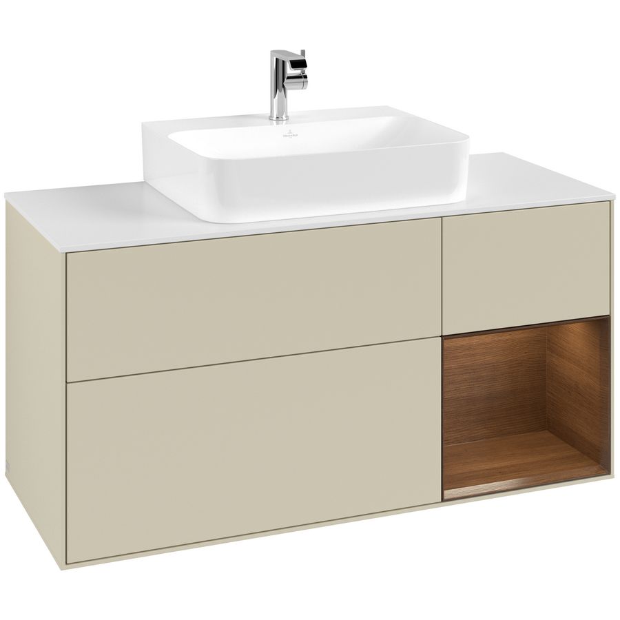 Wastafelonderkast Finion 1200x603x501mm S.Grey Matt Lacquer G171GNHJ