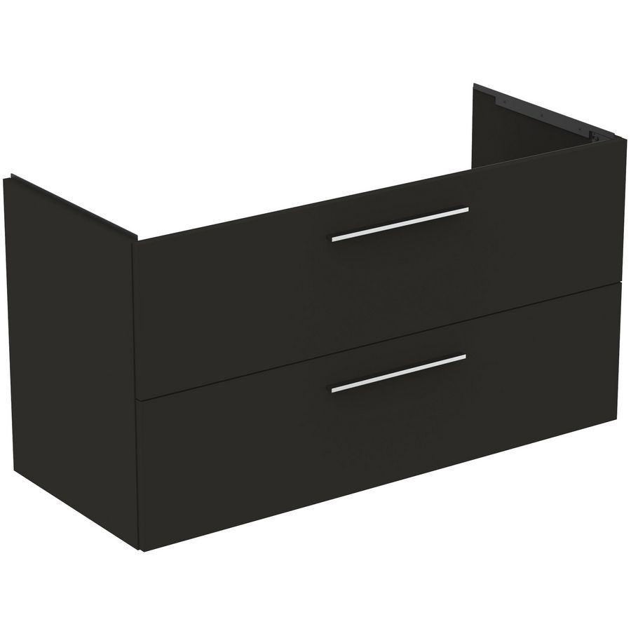 Wastafelmeubel 1200x505x630mm 2La SC Mat Carbon Grijs I.life B