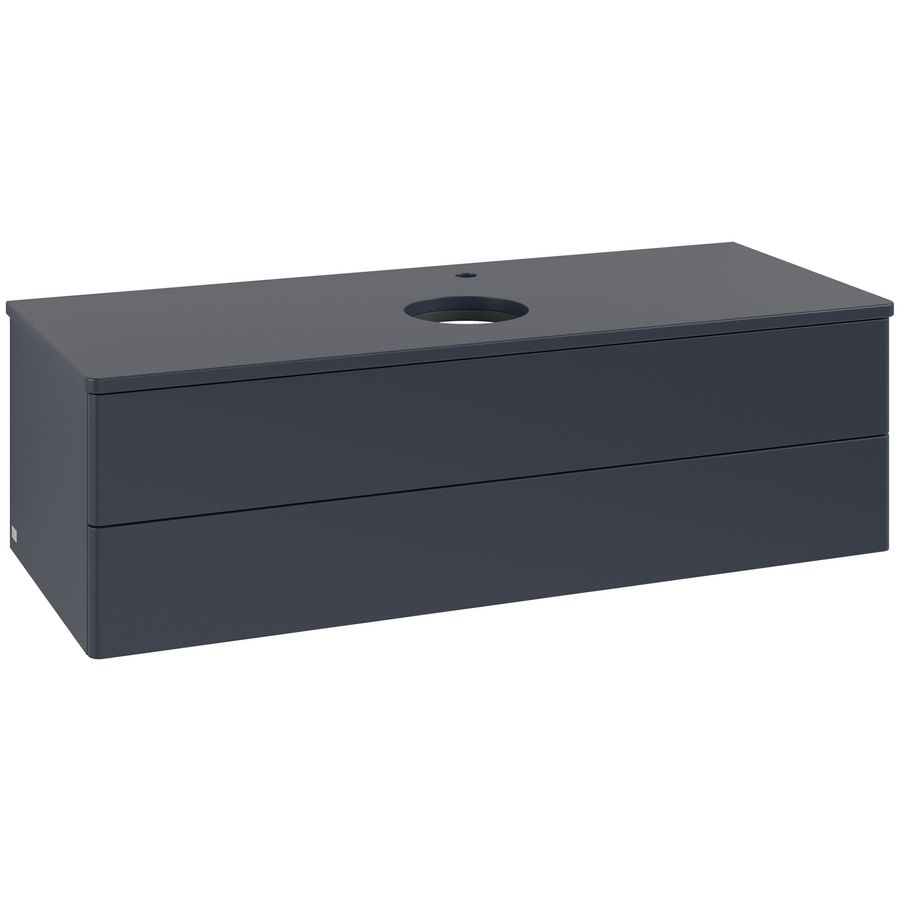 Wastafelonderkast Antao 1200x360x500mm Mid.Blue Matt Lacquer K21050HG