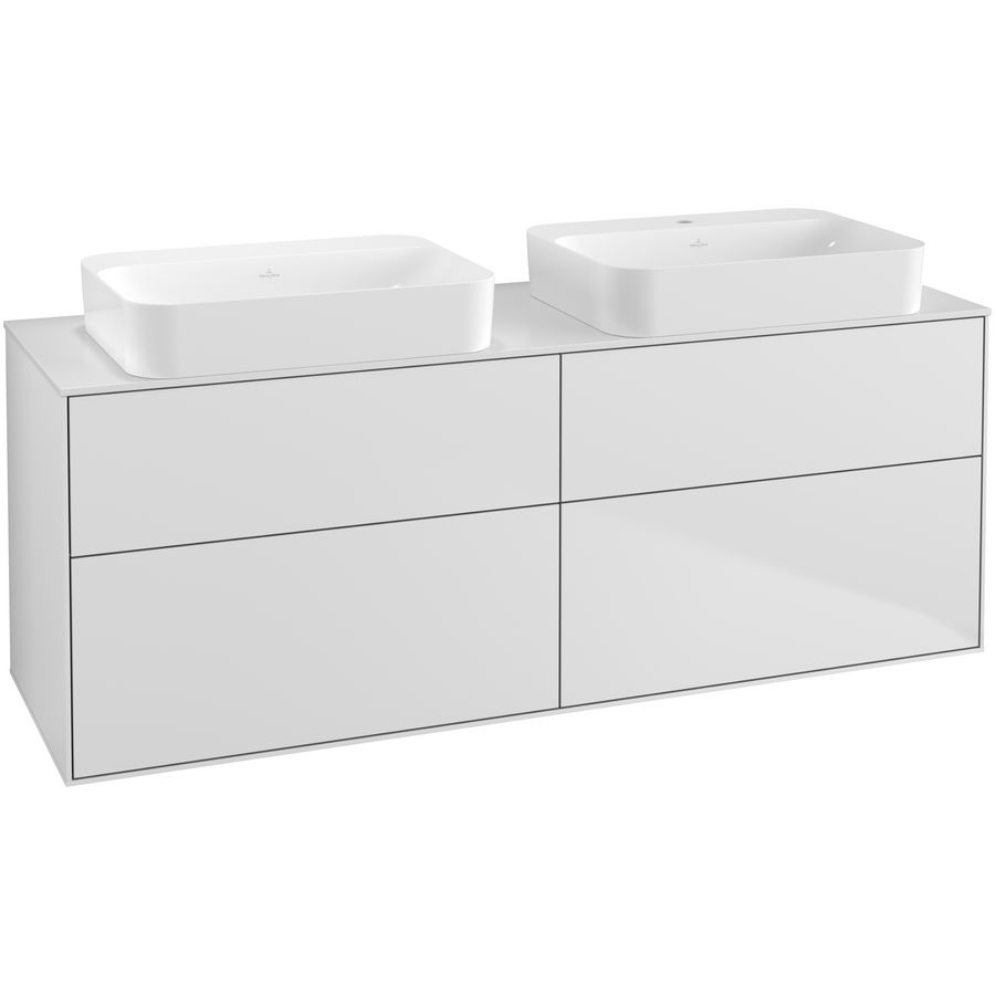 Wastafelonderkast Finion 1600x603x501mm White Matt Lacquer G72100MT