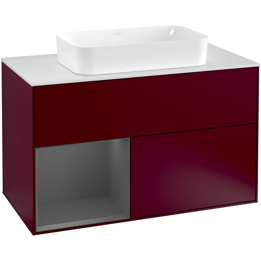 Wastafelonderkast Finion 1000x603x501mm Peony Matt Lacquer G241GKHB