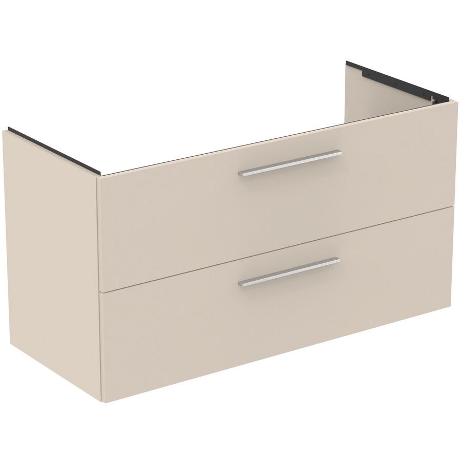 Wastafelmeubel 1200x505x630mm m. 2 La SC Mat Zandbeige I.life B