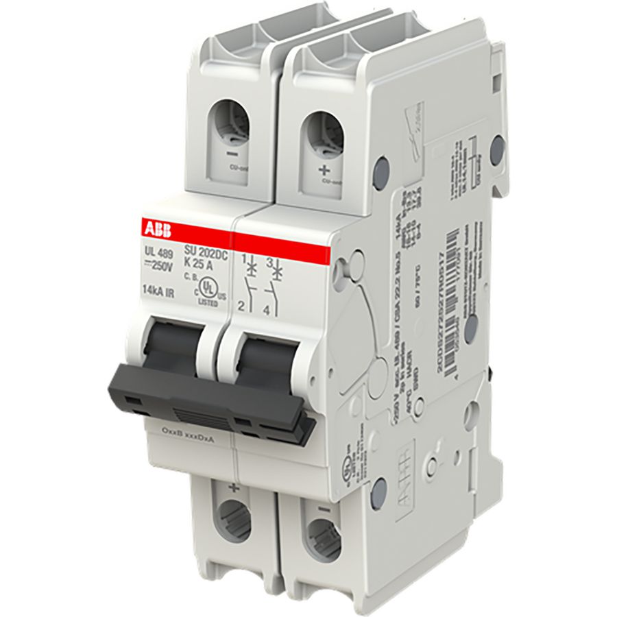 SU200DC - 2P - 25 A - K MCB Automaat