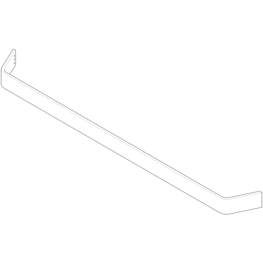 Houder voor handdoekhouder Stang 675x35x70mm chr