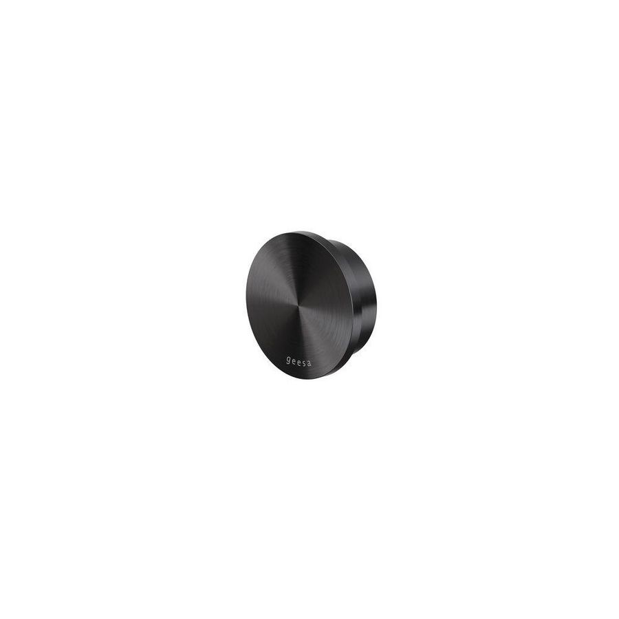 Handdoekhaak rond model groot metal black OPAL