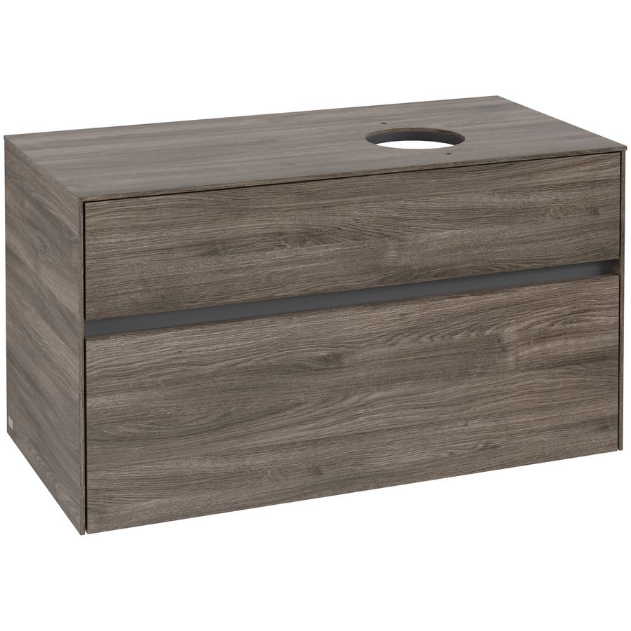 Wastafelonderkast Collaro 1000x548x500mm Stone Oak C04000RK