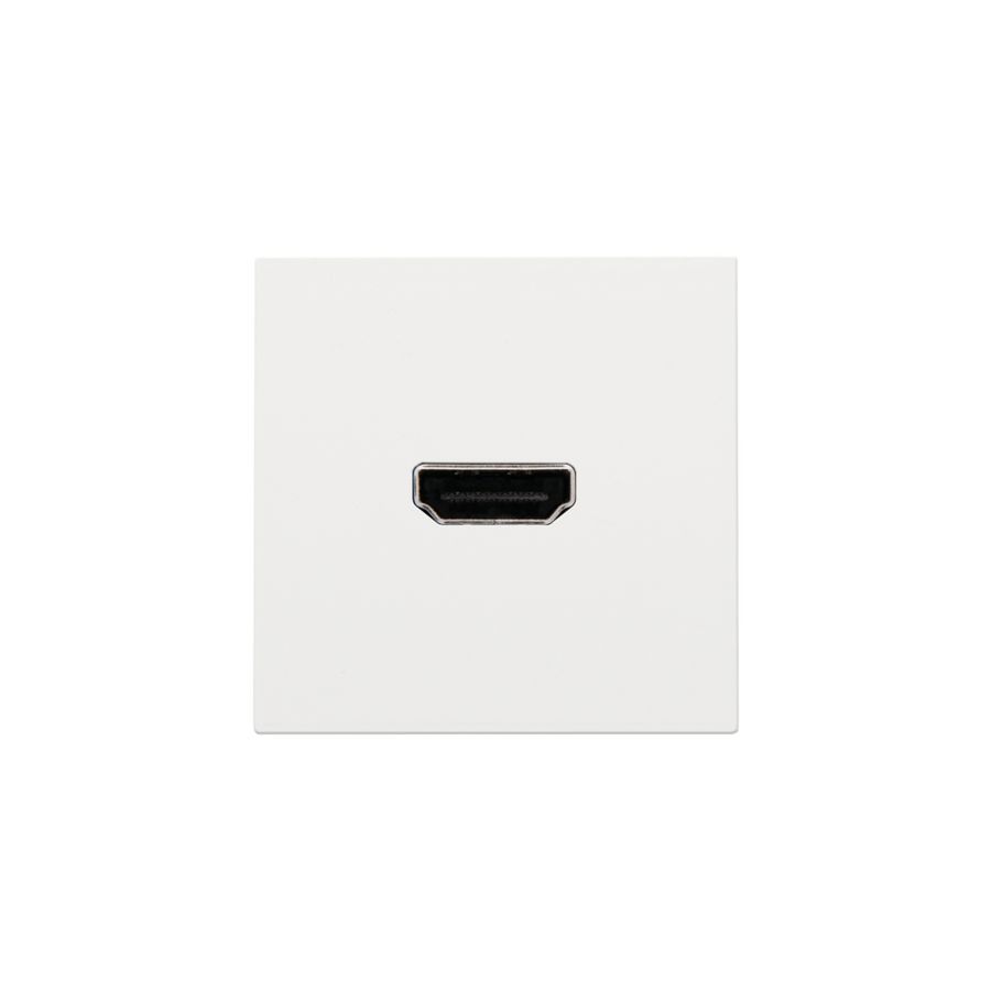 Afwerkingsset met HDMI-naar-HDMI-aansl. white coated