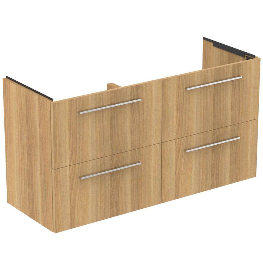 Wastafelmeubel 1200x440x630mm 4 La SC Natural Eiken I.life A