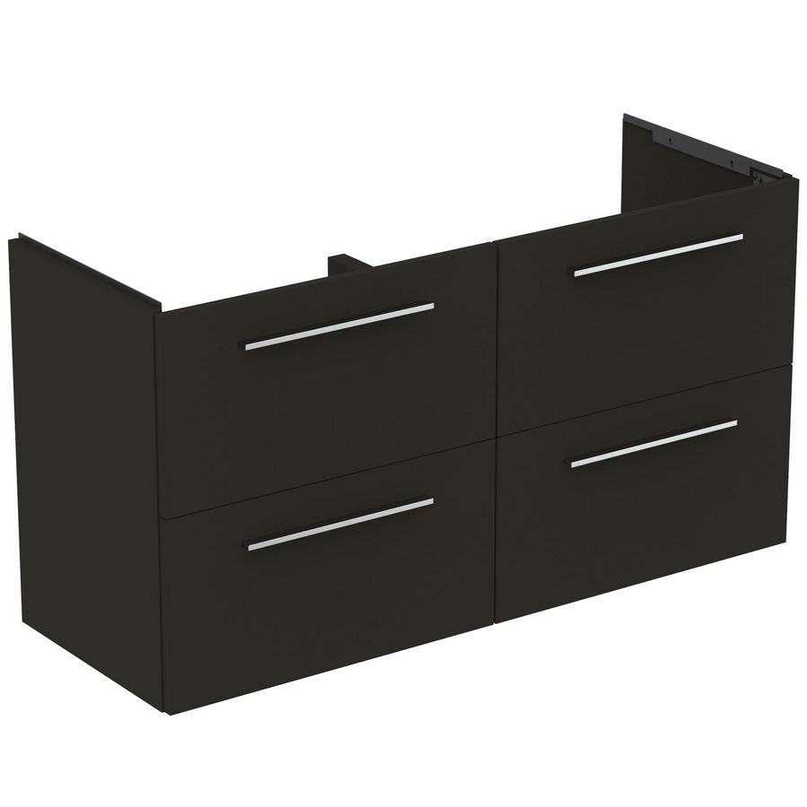 Wastafelmeubel 1200x440x630mm 4 La SC Mat Carbon Grijs I.life A