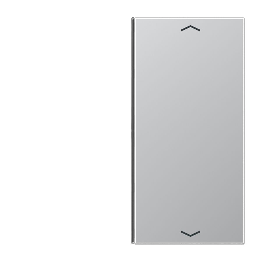 Tastafdekking LS-alu. 2-voudig .pijl compleet KNX