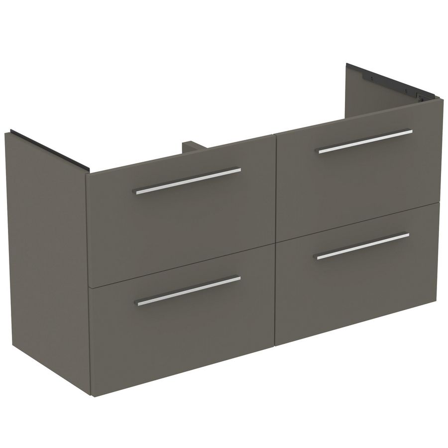 Wastafelmeubel 1200x440x630mm 4 La SC Mat Quartz Grijs I.life A