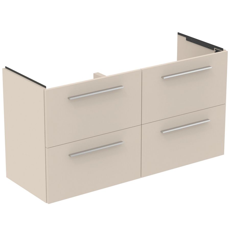 Wastafelmeubel 1200x440x630mm 4 La SC Mat Zandbeige I.life A